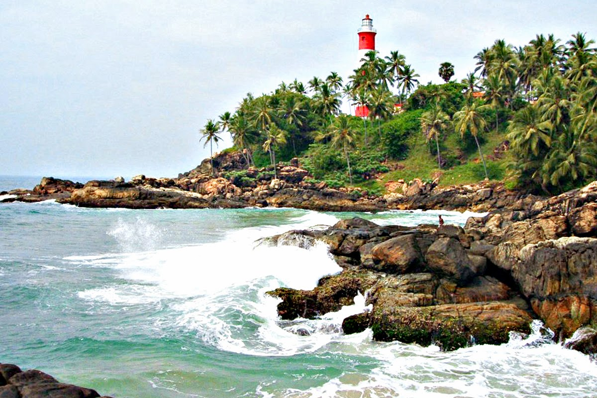 Alleppey - Kovalam - After breakfast check out from the hotel and transfer to Kovalam. Check in at Hotel. Kovalam is an evergreen and pleasant climatic beach resort. Kovalam is a dreamland for tourists all over the world. With high rock promontory and a calm bay of blue waters, this beach paradise creates a unique aquarelle on moonlit nights. Kovalam was brought to the public eye by the Maharaja of Travancore. Over the past three decades, the place has been well developed, and now figures prominently on the world tourism map. The warm and clean atmosphere by the coconut trees and the white sandbed are perfect for relaxing holidays, as the Seabreeze gently plays with the waves. Evening Visit Padmanabhswamy Temple, Relax at the hotel and overnight stay.