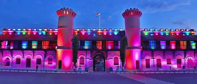 Pick up from Airport, Corbyn’s Cove Beach, Cellular jail and Sound and Light show