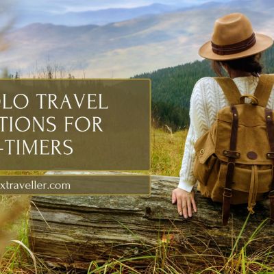 Top solo travel destinations for first-timers including Dubai, Singapore, Phuket, France, and Italy.